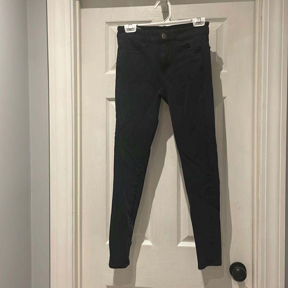AEO hi-rise black jegging skinny jeans SZ 2